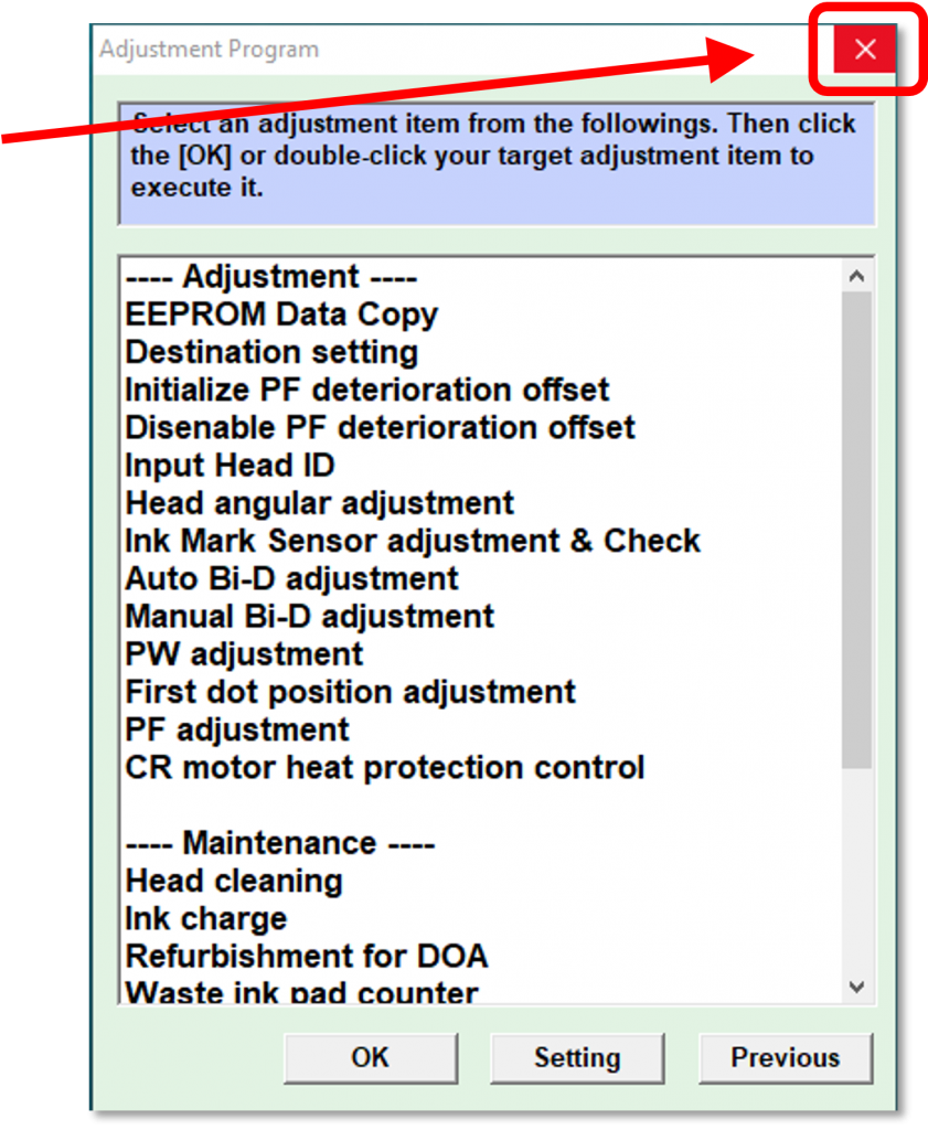 How To Reset the Waste Ink Pad Counter Knowledge Base