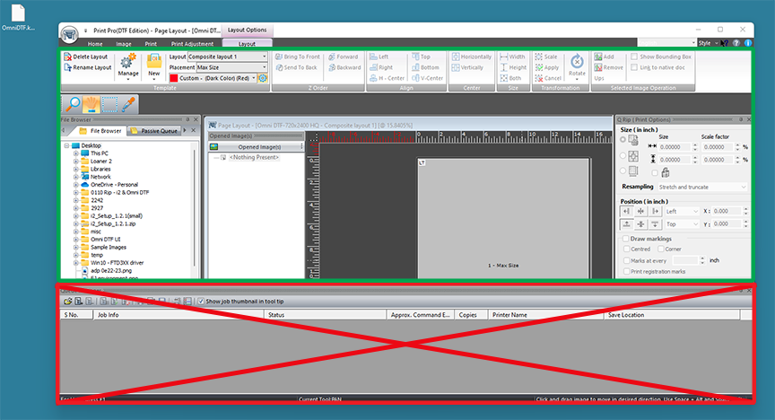 Screenshot of DirectRIP and Environments file