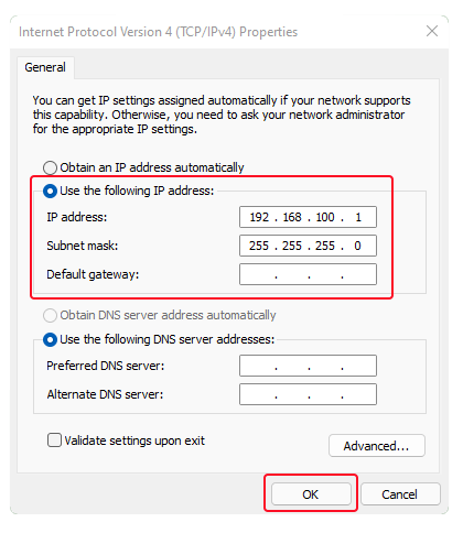 i2 Ethernet IP properties