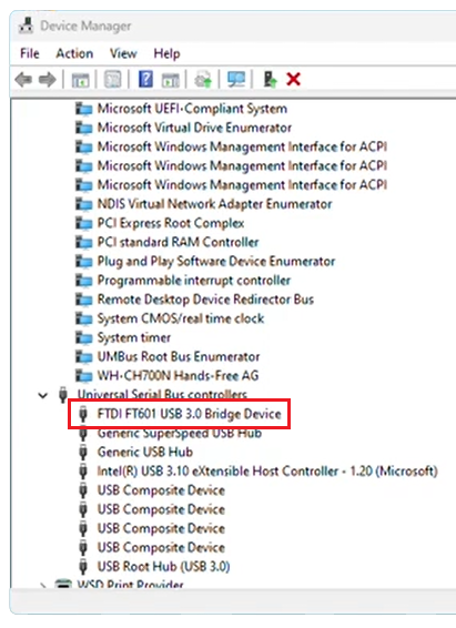 Post-install Device Manager